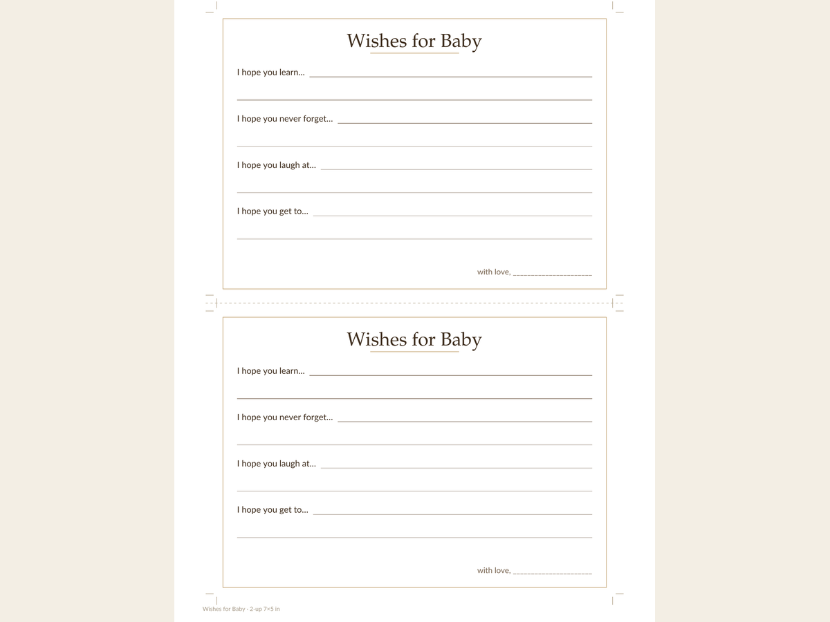 Игры для baby shower — 10 игр, 50 карт бинго, сигны и карточки (PDF) preview 4
